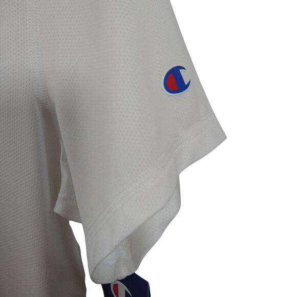 O Champion Men's White USA Mesh Double Dry Workout Performance Tee Shirt NWT S - Picture 4 of 8